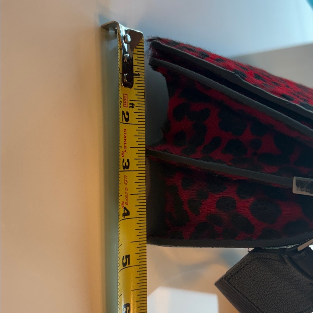 Zadig & Voltaire Red Leopard Print Crossbody Bag - Picture 9 of 9